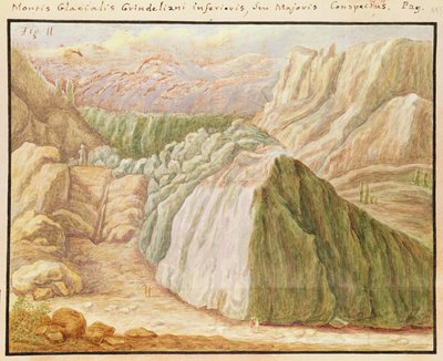 Grindelwald Glacier in the Alps by Jean Jacques Scheuchzer